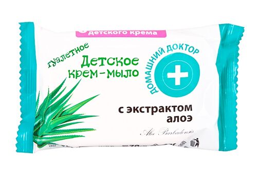 Baby cream soap with aloe extract. Home Doctor