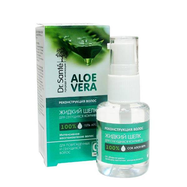 Dr.Sante Aloe Vera Средство Жидкий шелк, для посеченных кончиков волос, 30 мл