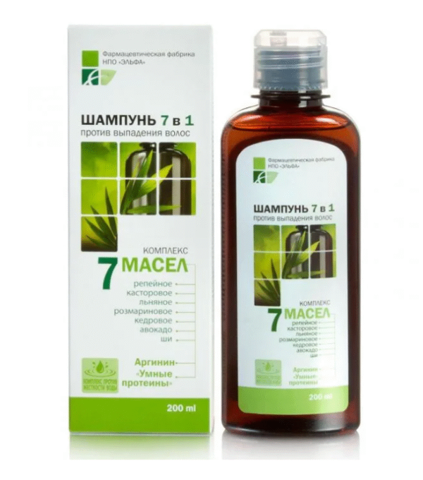 Elfa Pharm 7 масел shampoo Elfa Pharm 7 масел. Шампунь 7в1 200 мл