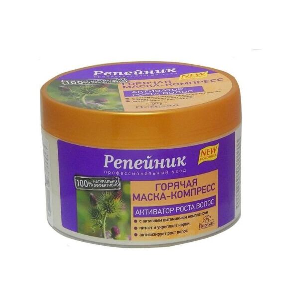 Maska-kompress-dlya-volos-goryachaya-Aktivator-rosta-volos-Repejnik-Floresan.-Beautybox.uz-internet-magazin-kosmetiki-V-Tashkente-s-dostavkoj-po-Uzbekistan Горячая маска-компресс «Репейник». Активатор роста волос содержит репейное масло и экстракты корня лопуха и шишек хмеля, 450мл Формула 86 Floresan