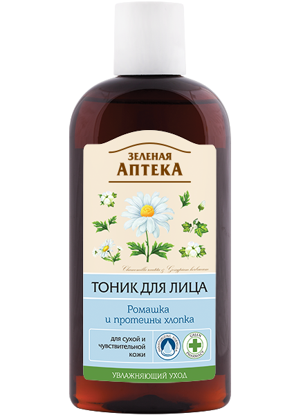 Зеленая аптека. Тоник для лица. Зеленый чай для всех типов кожи 200 мл