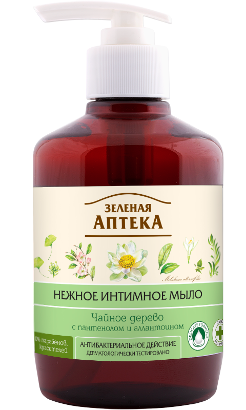 zelenaya-apteka.-zhidkoe-mylo-intimnoe-chaynoe-derevo-antibakterialnoe-370-ml-58468031621158 Зеленая аптека. Жидкое мыло интимное. Чайное дерево антибактериальное 370 мл