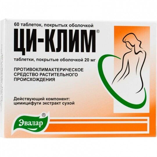 Natural supplements and extracts Evalar Ci-Clim BIO tablets 0.2 g # 60 Evalar