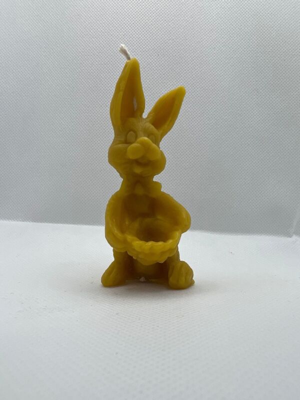 Candle "Bunny with a basket" 8.5cm