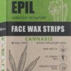 Восковые полоски для лица Hemp Epil 12 полосок + 2 салфетки