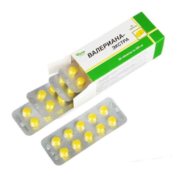 Валериана Экстра таблетки, 50 шт. Pharm Group