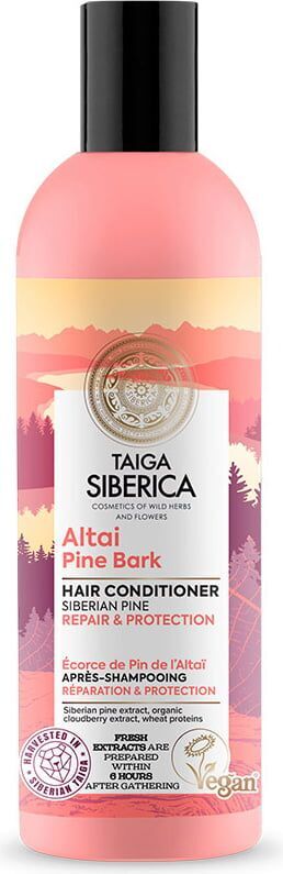 Taiga Siberica plaukų kondicionierius atkuriamasis ir apsauginis balzamas pažeistiems plaukams 270ml