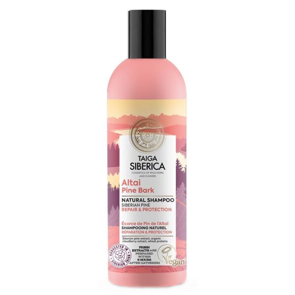 Taiga Siberica Hair Shampoo Repair And Protection ШАМПУНЬ ДЛЯ ПОВРЕЖДЕННЫХ ВОЛОС 270ml