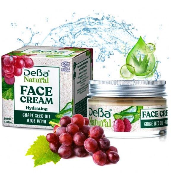 Screenshot 2024-01-12 083658 Grape seed oil and aloe vera moisturizing face cream 50 ml - deva natural