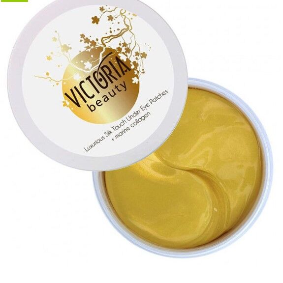 Коллагеновые подушечки для глаз против темных кругов с 24-каратным золотом - victoria beauty N60