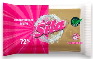 Хозяйственное мыло Sila 72% Коричневое 200 г