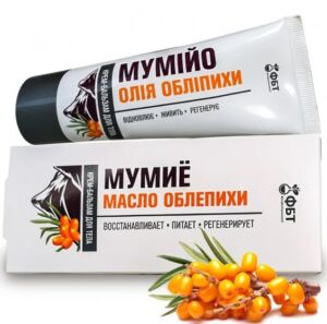 Крем-бальзам для тела мумие (shilajit) и облепиховое масло 75 мл - fito bio technology