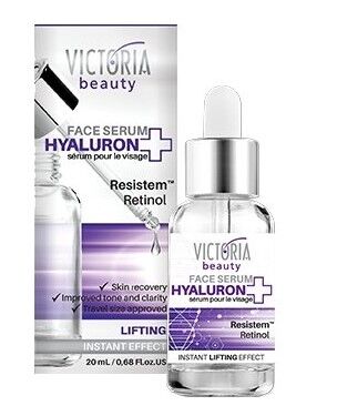 Hyaluron+ veido serumas su hialurono rūgštimi, retinoliu ir augalinėmis kamieninėmis ląstelėmis, 20 ml - victoria beauty - Victoria beauty