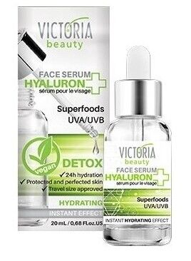 detox Сыворотка для лица с гиалуроновой кислотой, муцином улитки и фильтрами uva/uvb 20 мл - victoria beauty