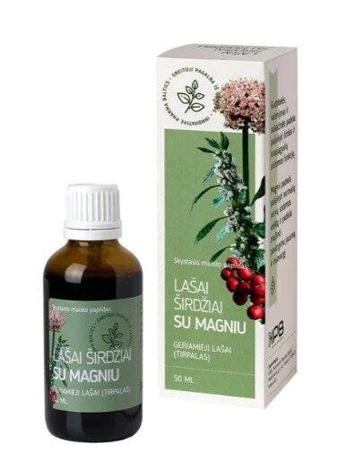 Širdies lašai su magniu, 50 ml