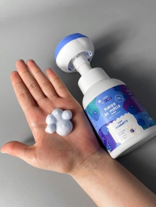 "HiSkin" dušo ir rankų putos su mėlynių skoniu Paw 300 ml