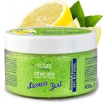Скраб для тела мертвого моря солевой 400 гр с лимоном и грейпфрутом Victoria Beauty