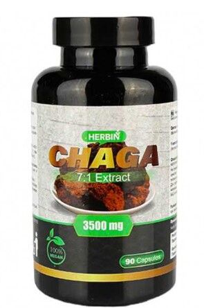 Chaga extract capsules 90 pcs.-HERBIN