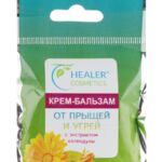Крем-бальзам от прыщей и угрей с экстрактом календулы Healer cosmetics 10g
