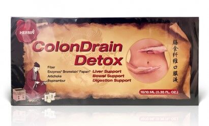 Colondrain Detox fermentai, skaidulinės medžiagos, artišokas, topinambūras, 10 buteliukų - Herbin