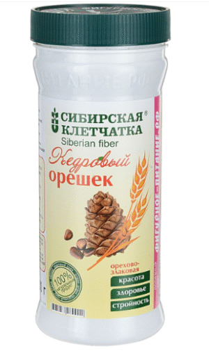 Сибирская пшеничная клетчатка "Кедровый орешек" 280г