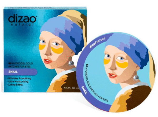 Screenshot 2025-09-25 113116 Гидрогелевые подушечки под глаза золотистого цвета Улитка, 30 pairs.DIZAO