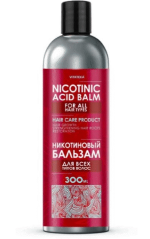 Бальзам с никотиновой кислотой для всех типов волос, 300 мл – Vitateka