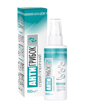 Спрей гигиенический АнтиГрибок , 150 ml Elixir