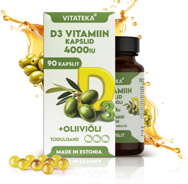 Витамин D3 4000 IU с оливковым маслом в капсулах – Vitateka