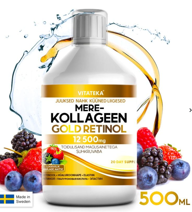 Marine collagen with retinol 12 500 mg, 500 ml - Vitateka