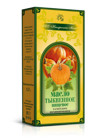 Moliūgų maistinis aliejus, nerafinuotas, 250 ml - Natūralūs aliejai