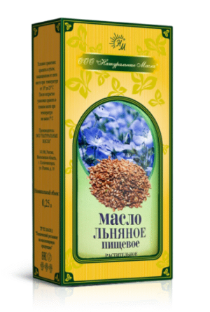 Льняное е масло, нерафинированное, 250 мл-Натуральные масла