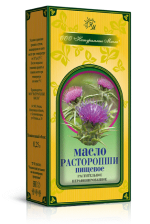 Масло расторопши пищевое, нерафинированное, 250 мл-Натуральные масла