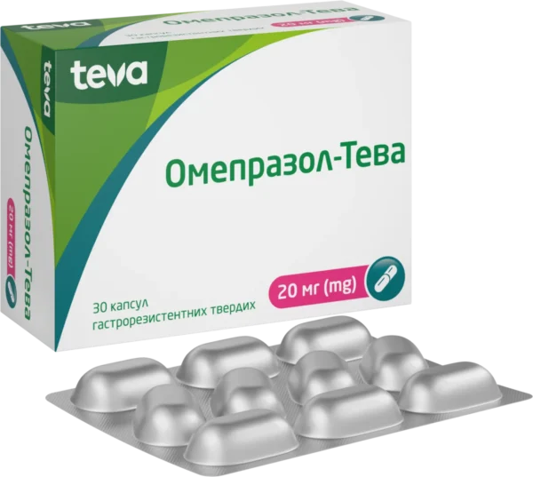 Omeprazole-Teva 20 mg capsules N30