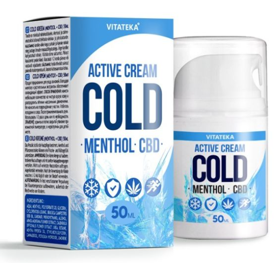 COLD крем с ментолом и CBD — охлаждающее средство, 50 мл - VITATEKA