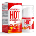 HOT ACTIVE разогревающий крем с капсикамом, камфорой и CBD, 50 мл - Vitateka