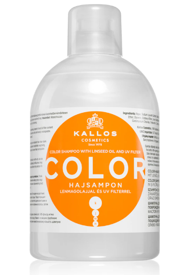 Шампунь для окрашенных и сухих волос Kallos COLOR 1000ml