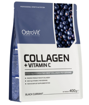 Коллаген + витамин C чёрная смородина 400 г - OstroVit