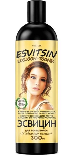 Esvitsin lotion-tonic for hair growth 300 ml ESVITSIN