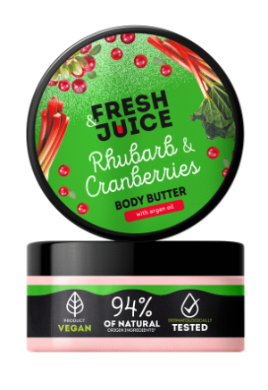 Крем-масло для тела Fresh Juice Rhubarb & Cranberries 200 мл