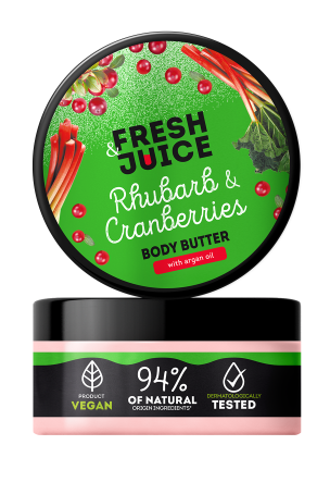 Fresh Juice Rhubarb & Cranberries Body Cream & Butter 200 ml