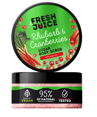 Сахарный скраб для тела Rhubarb & Cranberries 200 мл