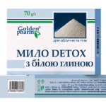 GOLDEN PHARM Детокс мыло с белой глиной 70 г