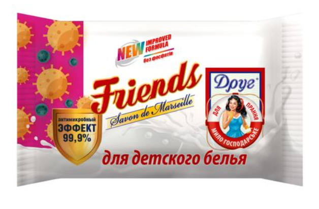 Friends solid laundry soap for washing baby laundry 125 g