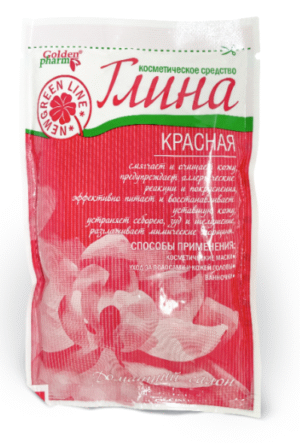 Косметическая глина для тела "Красная", 60 г - Golden Pharm