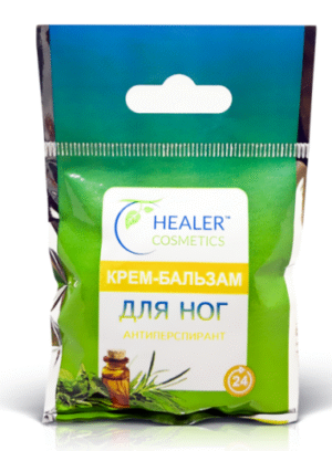 Крем-Бальзам от потливости ног (Антиперспирант), 10 г Healer Cosmetics
