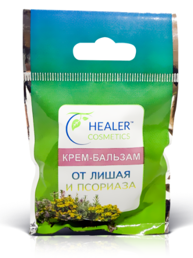Kremas-balzamas nuo juostinės pūslelinės ir psoriazės, 10 g-Healer Cosmetics