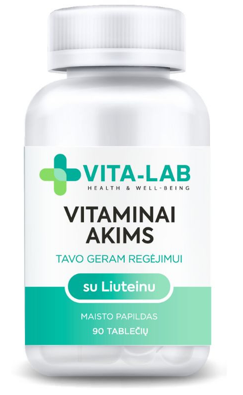 Vita-lab пищевая добавка для глаз с лютеином + экстракт черники, 90 таблеток