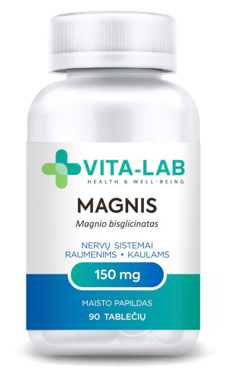 „Vita-lab“ magnis + B6 + chromas, 90 tablečių