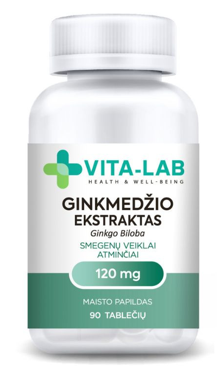 Пищевая добавка VITA-LAB с экстрактом гинкго билоба 120 мг, N90